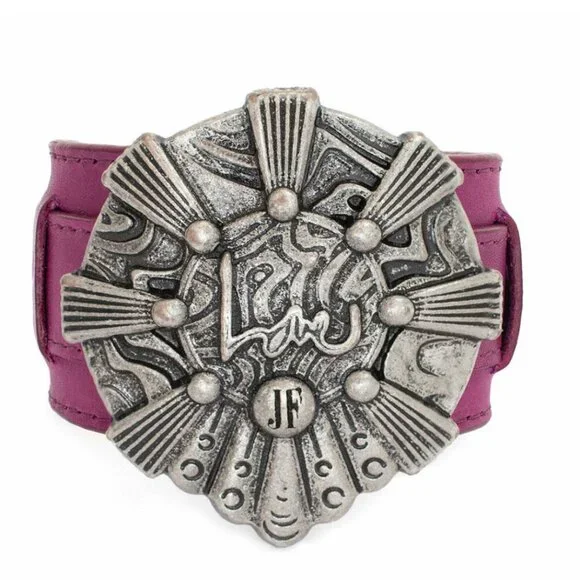 RARE, HTF Fluevog X Jimi Hendrix Buster Bracelet, Violet / Purple, NWOB, OS - Picture 3 of 4